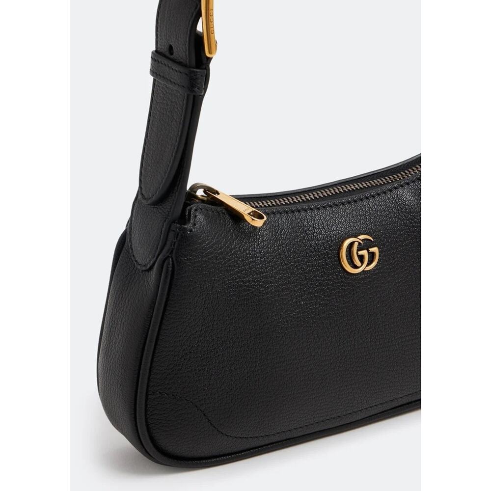 Gucci Mini Aphrodite Tote Bag in Black Leather NWT - Picture 2 of 9